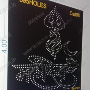 CSD98  MAHADEV NAME BOARD 4X4 FEET 595 HOLES HEX Black low quality